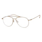 Blick Optical gold metal aviator optical frames with a classic double bridge design and adjustable nose pads.